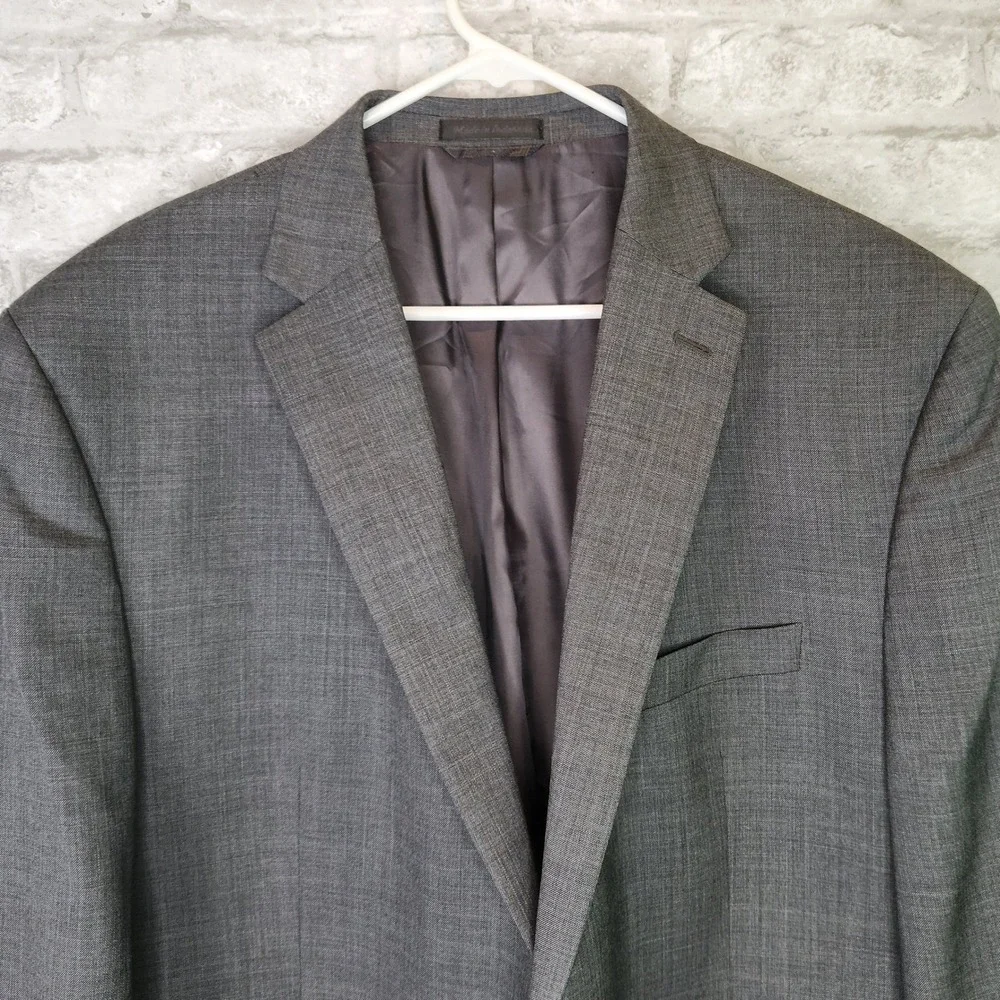 Lauren Ralph Lauren‎ Sport Coat Grey 100% Wool Classic Professional Blazer 48R
